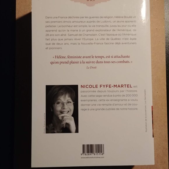 NEW FRENCH BOOK HELENE DE CHAMPLAIN TOME 1  NICOLE FYFE-MARTEL - Picture 2 of 2